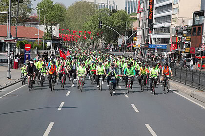 İstanbul'da 20 Kilometrelik Pedal: Sumud Filosu'na Destek