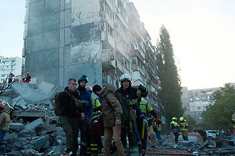 Kiev'de 9 Katlı Bina Vuruldu: 670 İHA, 56 Füze