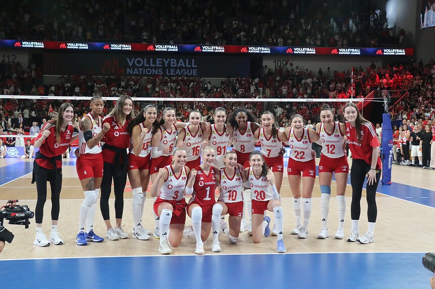 A Milli Kadın Voleybol Takımı, Belçika’yı 3-0 mağlup etti