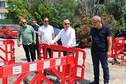 Darıca Dr. Zeki Acar Caddesi’nde Elektrik Hatları Yer Altına Alınıyor: Muzaffer Bıyık Çalışmaları İnceledi!