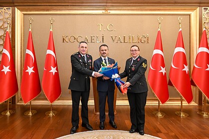 Jandarma Teşkilatının 187. Kuruluş Yıl Dönümünde Kocaeli Valisi İlhami Aktaş’a Anlamlı Ziyaret