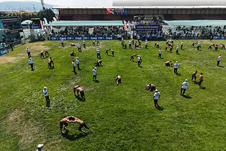 Kocaeli’de Pehlivanlar Er Meydanına Çıktı