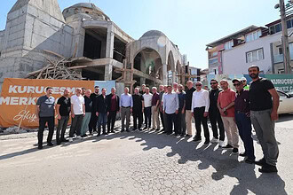 Kuruçeşme Merkez Camii İnşaatında Son Durum: Başkan Büyükakın İnceleme Yaptı!