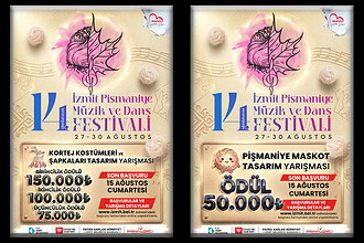 14. Uluslararası İzmit Pişmaniye Festivali Tasarım Yarışmaları Başladı: Toplam 375 Bin TL Ödül!