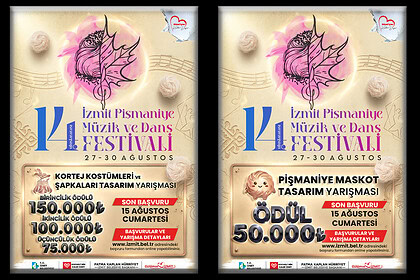 14. Uluslararası İzmit Pişmaniye Festivali Tasarım Yarışmaları Başladı: Toplam 375 Bin TL Ödül!