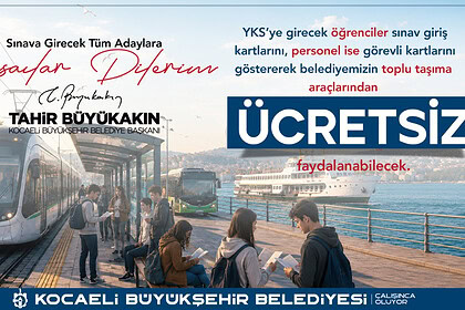 Kocaeli’de YKS Günü Otobüsler Ücretsiz! Büyükşehir Belediyesi Sınav Ulaşım Planı ve Ek Seferler!