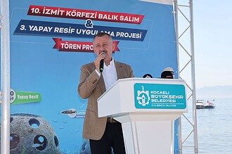 10. İzmit Körfezi Balık Salım ve 3. Yapay Resif Uygulama Töreni