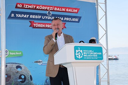 10. İzmit Körfezi Balık Salım ve 3. Yapay Resif Uygulama Töreni