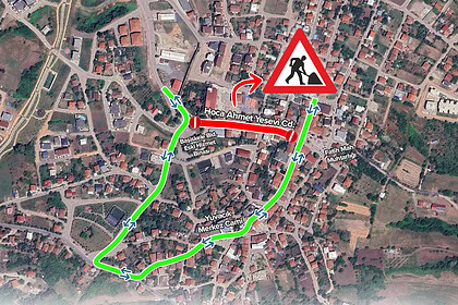 Başiskele'de Yol Kapanıyor: Yuvacık Dörtyol'da 6 Günlük Üstyapı Çalışması!
