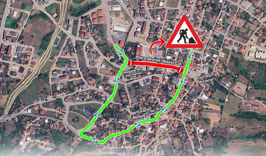 Başiskele'de Yol Kapanıyor: Yuvacık Dörtyol'da 6 Günlük Üstyapı Çalışması!