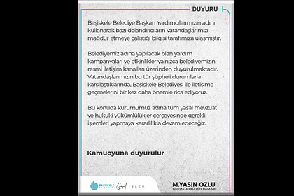 Başiskele Belediyesi Uyardı: Başkan Yardımcılarının Adını Kullanan Dolandırıcılara Dikkat!