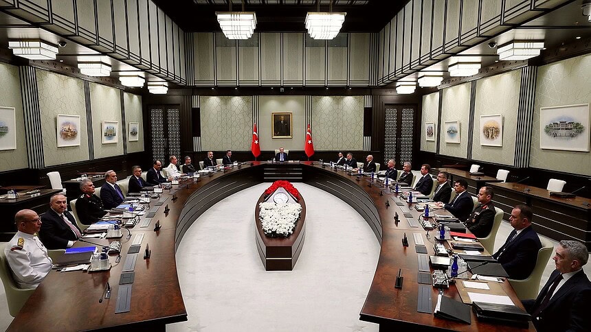 Erdoğan Başkanlığında Millî Güvenlik Kurulu Külliye'de Toplandı