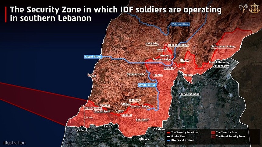 İsrail Lübnan'da İşgali Genişletti: Litani'nin Kuzeyine İlerledi