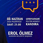 Başkan Erol Ölmez Bu Akşam Kandıra'da Vatandaşlarla Buluşuyor!
