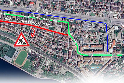 Körfez Mehmet Akif Ersoy Caddesi 2 Ay Trafiğe Kapalı: Hat 152, 161 ve 170 Güzergahı Değişiyor!