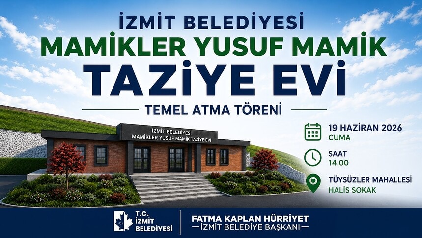 İzmit'te Bugün Büyük Gün! Mamikler Yusuf Mamik Taziye Evi’nin Temeli Tüysüzler’de Atılıyor