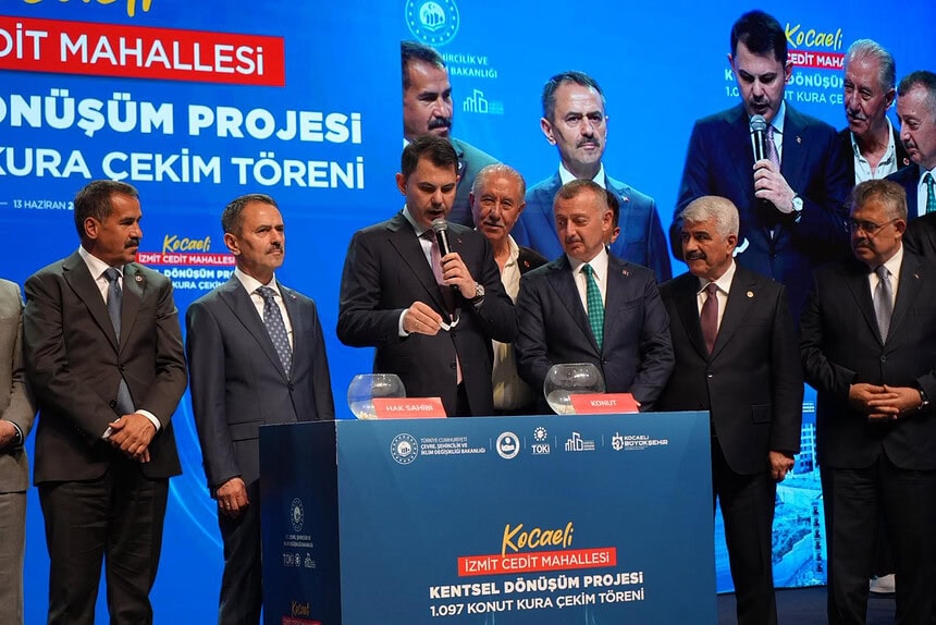 Bakan Murat Kurum Kocaeli İzmit Cedit Kentsel Dönüşüm Projesi Kura Çekimine Katıldı: Maliyet Artışı Vatandaşa Yansıtılmayacak!