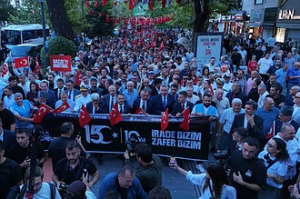 15 Temmuz’un 10. Yılında Kocaeli Tek Yürek Binlerce Vatandaş Kortejde Buluştu