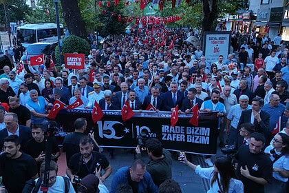 15 Temmuz’un 10. Yılında Kocaeli Tek Yürek Binlerce Vatandaş Kortejde Buluştu