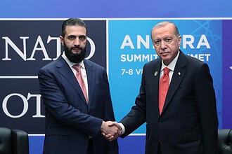 Cumhurbaşkanı Erdoğan, Suriye Cumhurbaşkanı Ahmed Şara Bir Araya Geldi
