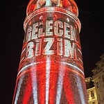 Galata Kulesi'nde 15 Temmuz'a Özel Mapping Gösterisi