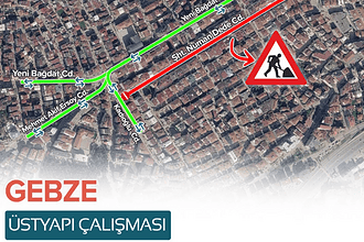 Gebze’de Üstyapı Çalışması Uyarısı