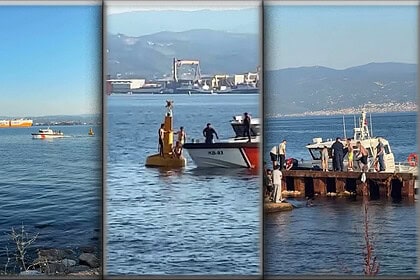 Osmangazi Köprüsü Altında Can Pazarı! Akıntıya Kapılınca Deniz Fenerine Sığındılar!