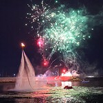 Darıca Sahili'nde Tarihi Gece! Kabotaj Bayramı’nın 100. Yılı Flyboard ve Işık Şovlarıyla Kutlandı