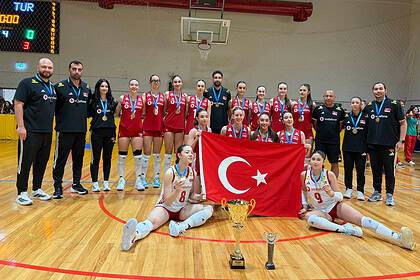 U16 Kız Milli Voleybol Takımımız Namağlup Balkan Şampiyonu Oldu!