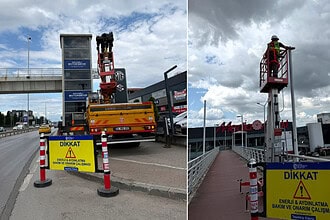 Üst Geçitler Yeni Aydınlatma Sistemiyle Daha Güvenli