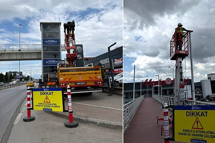 Üst Geçitler Yeni Aydınlatma Sistemiyle Daha Güvenli