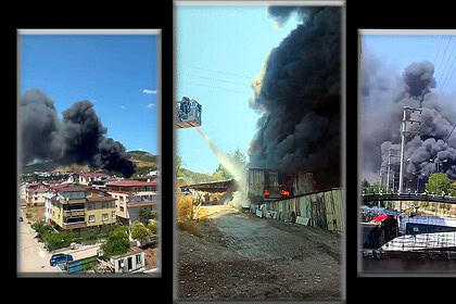 Gökyüzü Siyaha Büründü! Körfez Asri Mezarlığı Mevkiinde Yangın: Ekipler Alarmda!