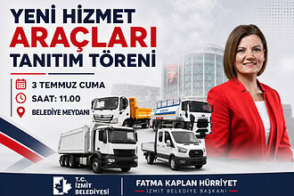 İzmit Belediyesi Yeni Hizmet Araçlarını Tanıtıyor: Fatma Kaplan Hürriyet 400 Araç Sözünü Tutuyor!