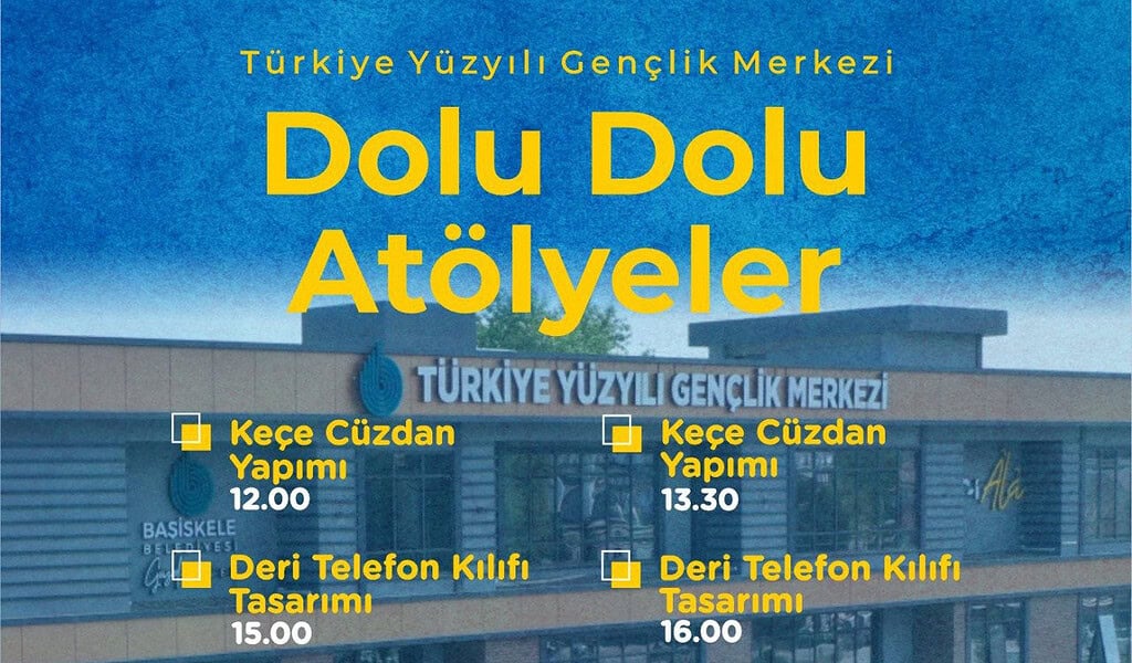 Başiskele'de Gençlere Ücretsiz Atölye: Keçe Cüzdan ve Deri Telefon Kılıfı Yapımı!