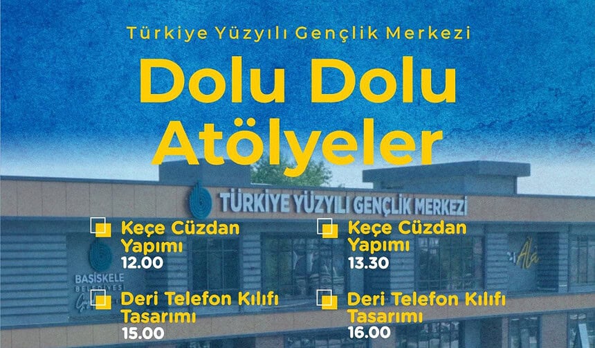 Başiskele'de Gençlere Ücretsiz Atölye: Keçe Cüzdan ve Deri Telefon Kılıfı Yapımı!