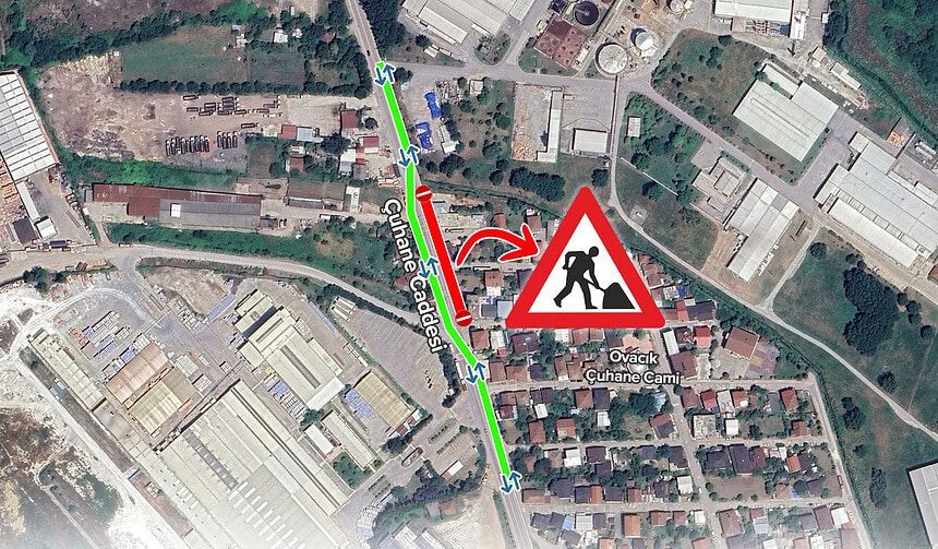 Başiskele'de Çuhane Caddesi'nde 1 Haftalık Altyapı Çalışması Başlıyor!