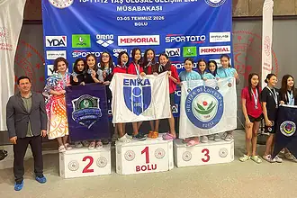 Çayırova'nın Minik Yüzücüleri Bolu'da 25 Madalya Topladı