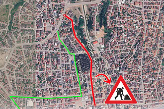 Derince Çenedağ'da 2 Haftalık Yol Çalışması: Dernek Sokak Kapatılıyor, Hat 102 Güzergah Değiştiriyor!