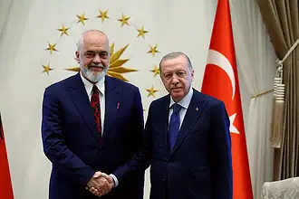 Erdoğan, Arnavutluk Başbakanı Rama'yı Külliye'de Ağırladı