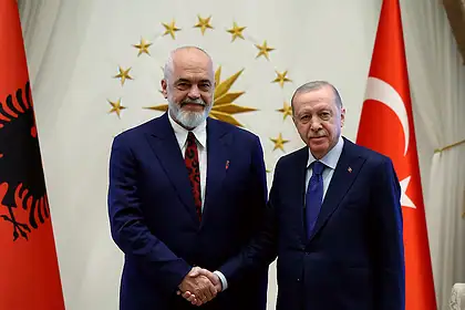 Erdoğan, Arnavutluk Başbakanı Rama'yı Külliye'de Ağırladı
