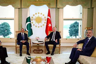 Erdoğan, Şahbaz Şerif'i Vahdettin Köşkü'nde Törenle Karşıladı