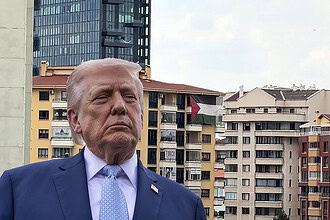 Ankara'da NATO Zirvesi Öncesi Sürpriz Eylem! ABD Başkanı Trump’ın Kalacağı Otelin Karşısına Filistin Bayrağı Asıldı!