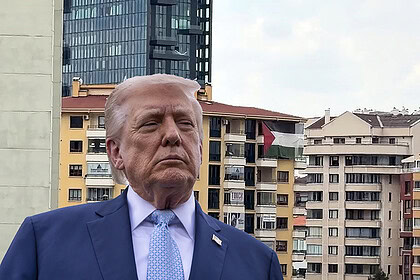 Ankara'da NATO Zirvesi Öncesi Sürpriz Eylem! ABD Başkanı Trump’ın Kalacağı Otelin Karşısına Filistin Bayrağı Asıldı!