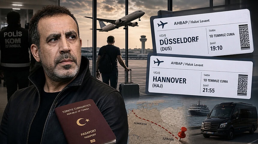 Haluk Levent İçin Kaçış Rotası İddiası: Düsseldorf ve Hannover’e 2 Uçak Bileti!