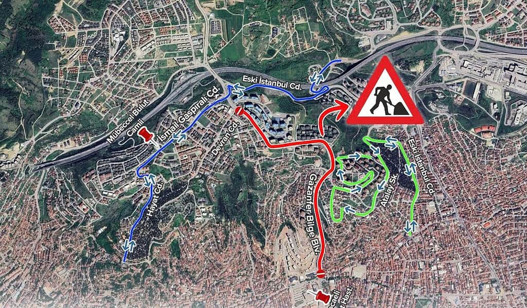 Kocaeli Büyükşehir İzmit'te Üstyapı Çalışması Başlatıyor: SH6, 11, 16, 51 ve 53 Güzergah Değiştiriyor