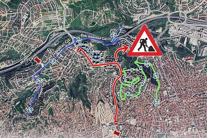 Kocaeli Büyükşehir İzmit'te Üstyapı Çalışması Başlatıyor: SH6, 11, 16, 51 ve 53 Güzergah Değiştiriyor