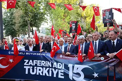 İzmit Milli İrade Meydanı'nda 15 Temmuz Anması: Kortej 19.45'te