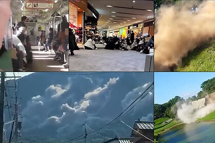 Japonya'da 7,1'lik Deprem 50'den Fazla Kişiyi Yaraladı: Tren Raydan Çıktı