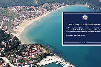 Kocaeli Kandıra Sahillerinde Bugün Denize Giriş Yasak!