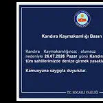 Kandıra Kaymakamlığı Duyurdu: 26 Temmuz Pazar Günü Tüm Kandıra Sahillerinde Denize Girmek Yasak!